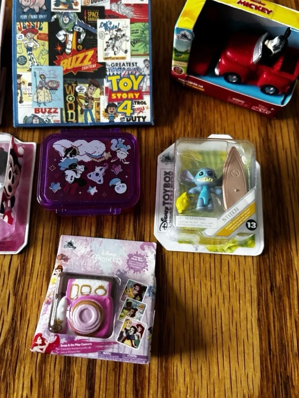 Disney Purple Mickey & Minnie Mouse Micro Brands Mini Toys (lot of 8)